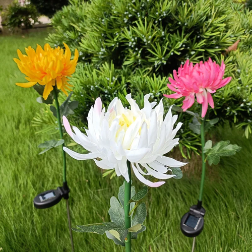 Solar Flower Lights Outdoor – Waterproof LED Garden Lights, Colorful Decorative Flowers for Yard, Patio & Walkway