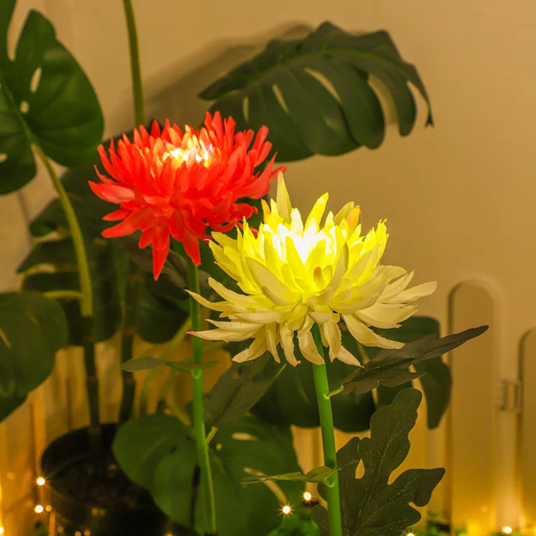 Solar Flower Lights Outdoor – Waterproof LED Garden Lights, Colorful Decorative Flowers for Yard, Patio & Walkway